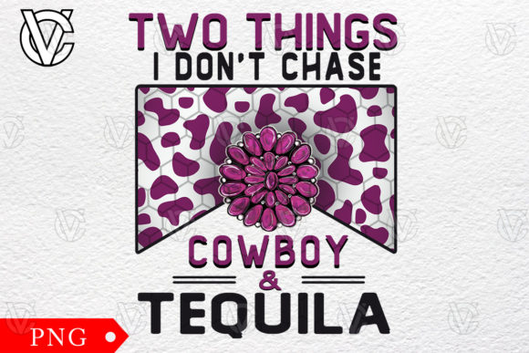 Cowboys and Tequila Cowhide Western Png