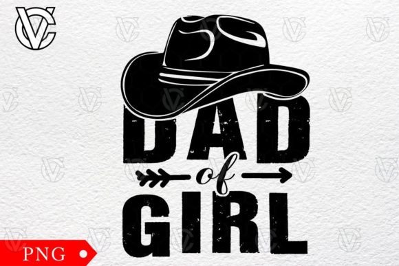 Dad of Girl Cowboy Dad Png