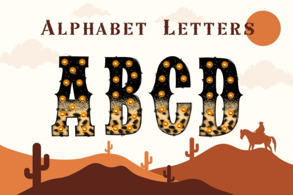 Western Alphabet Doodle Leopard Font Review