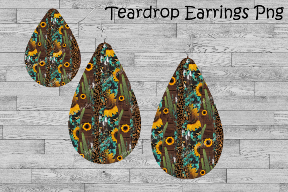 Western Teardrop Earrings Png Template Review